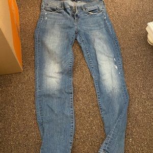 JCrew mid rise light wash jeans